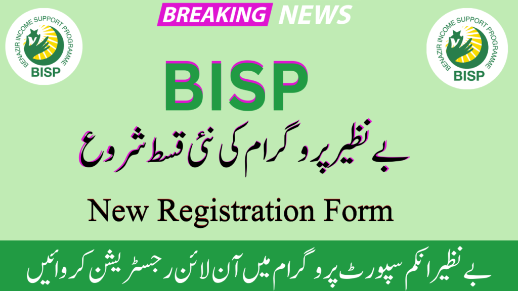 Government BISP Program New Web Portal Form 2024