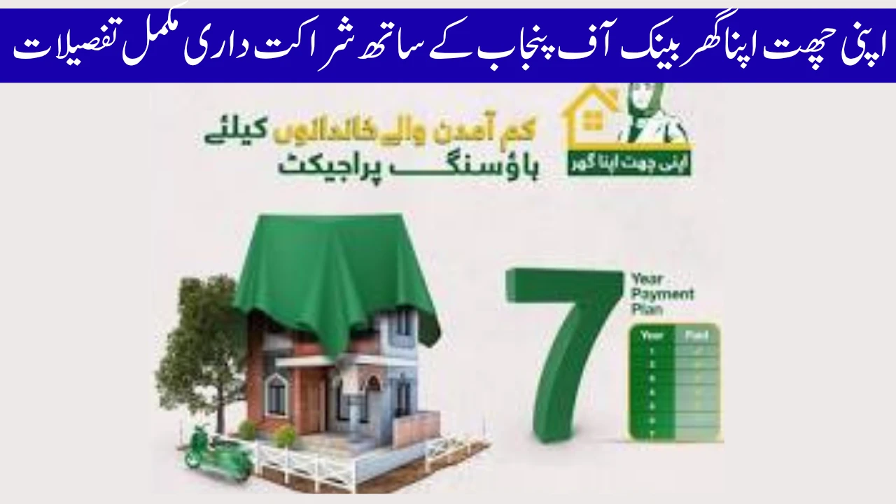 اپنی چھت اپنا گھر بینک آف پنجاب کے ساتھ